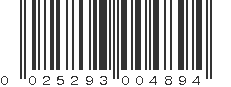 UPC 025293004894