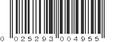 UPC 025293004955