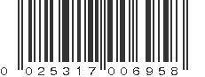 UPC 025317006958