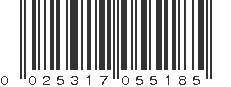 UPC 025317055185