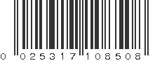 UPC 025317108508