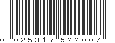 UPC 025317522007