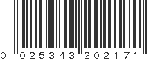 UPC 025343202171