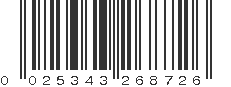 UPC 025343268726