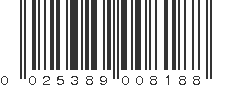 UPC 025389008188