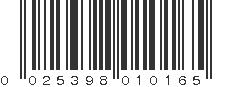 UPC 025398010165