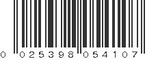 UPC 025398054107