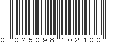 UPC 025398102433