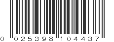 UPC 025398104437