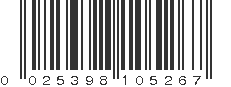 UPC 025398105267