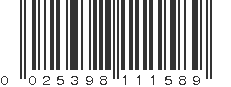 UPC 025398111589