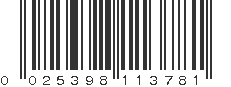 UPC 025398113781