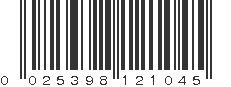 UPC 025398121045