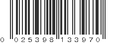 UPC 025398133970