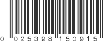 UPC 025398150915