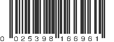 UPC 025398166961