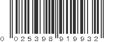 UPC 025398919932