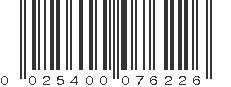 UPC 025400076226