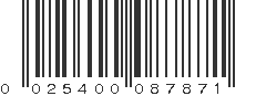 UPC 025400087871