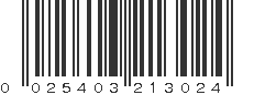 UPC 025403213024