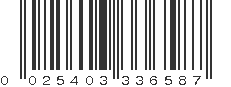 UPC 025403336587