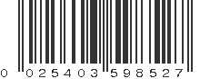 UPC 025403598527