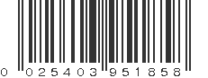 UPC 025403951858