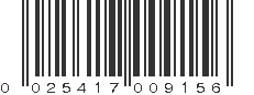 UPC 025417009156