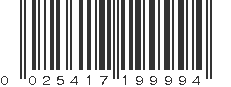 UPC 025417199994