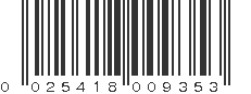 UPC 025418009353