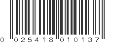 UPC 025418010137