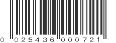 UPC 025436000721