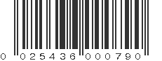 UPC 025436000790