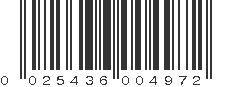 UPC 025436004972