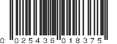 UPC 025436018375