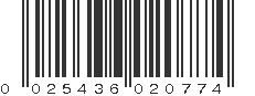 UPC 025436020774