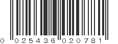 UPC 025436020781