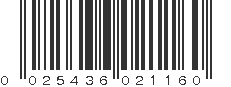 UPC 025436021160