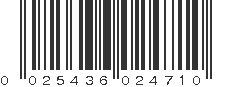 UPC 025436024710