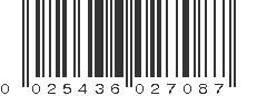 UPC 025436027087