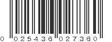 UPC 025436027360