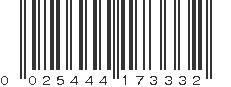 UPC 025444173332