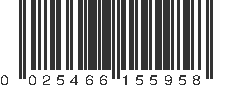 UPC 025466155958