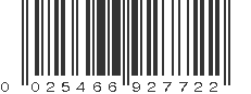 UPC 025466927722