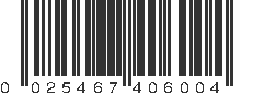 UPC 025467406004