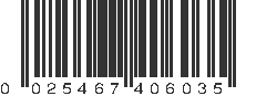 UPC 025467406035