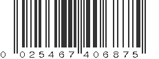 UPC 025467406875