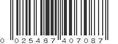 UPC 025467407087