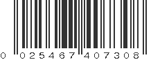 UPC 025467407308