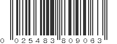 UPC 025483809063